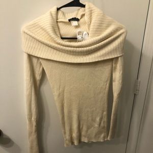 Long sleeve cowl neck sweater